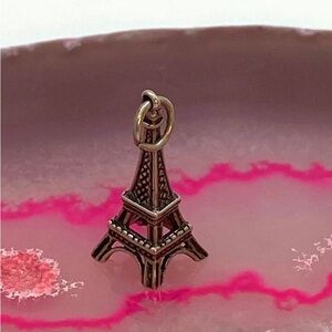 Vintage 3D Sterling Silver Paris Eiffel Tower Pendant #7196